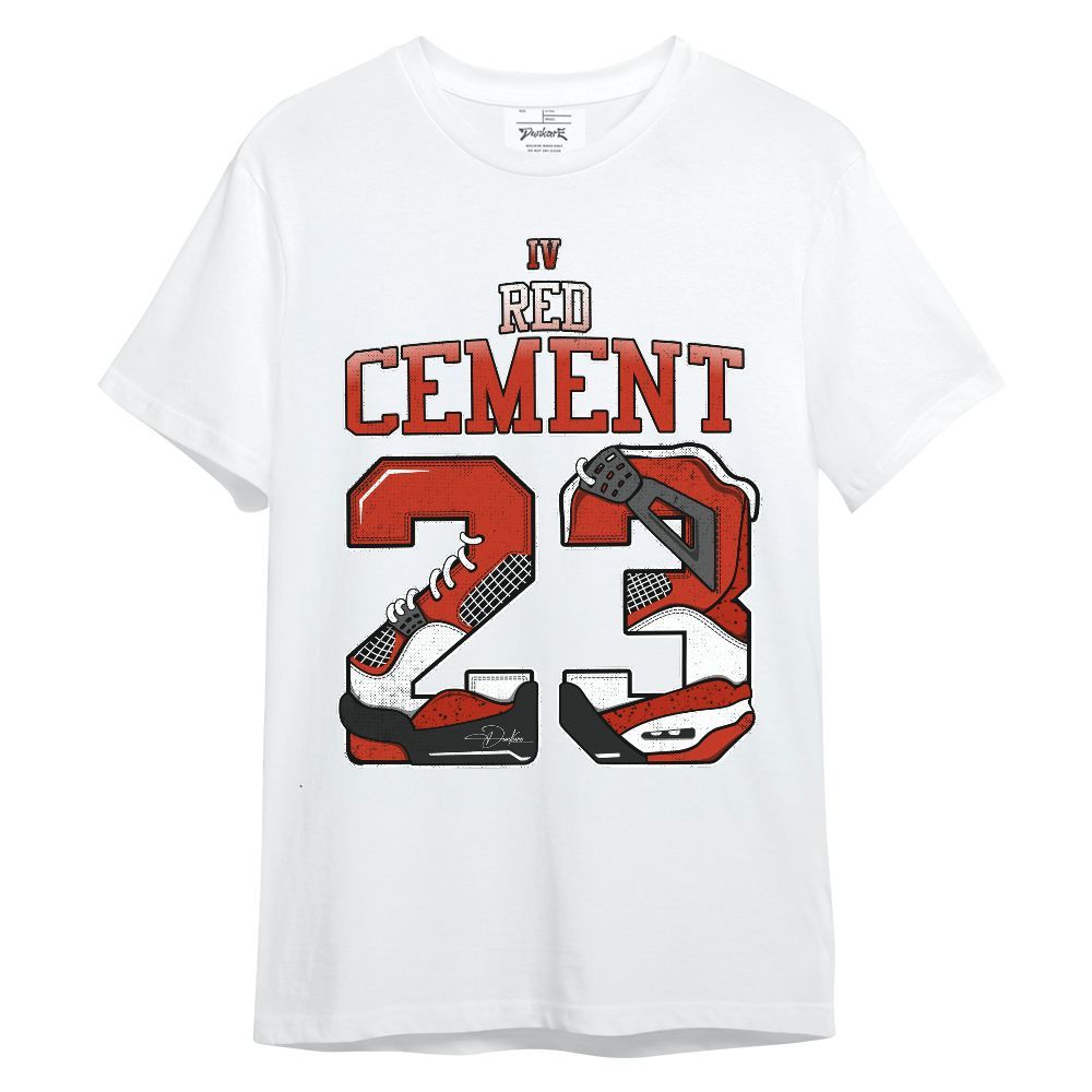 Shirt To Match Red Cement 4s - Number 23 Dirty 4s Unisex Shirt