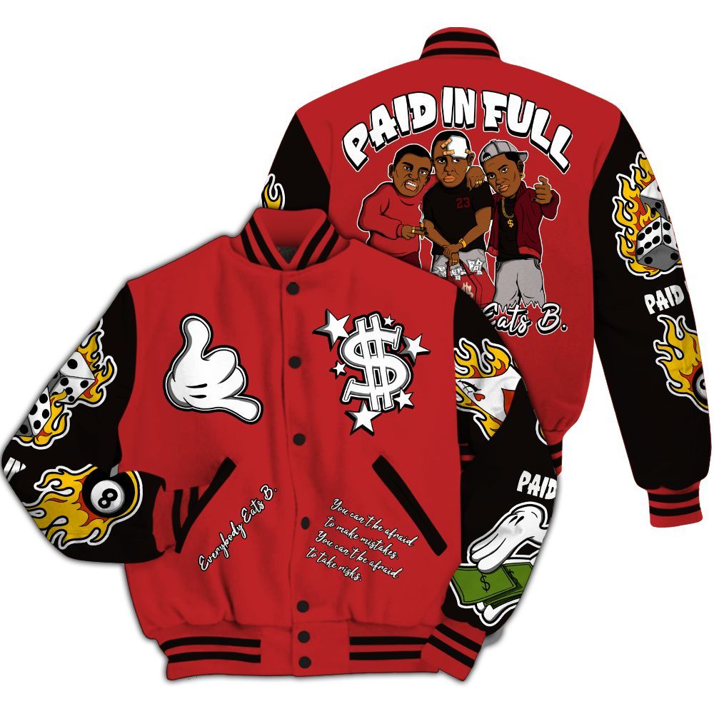 Varsity Jacket To Match Kobe 9 Elite Christmas - Everybody Paid In Full Graphic All Over Print