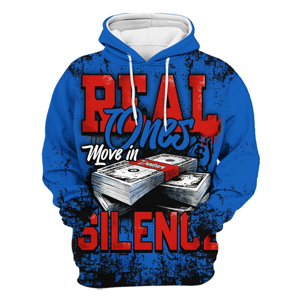 Hoodie To Match Kobe 6 Game Royal - Move In Silence Money Street Retro All Over Print