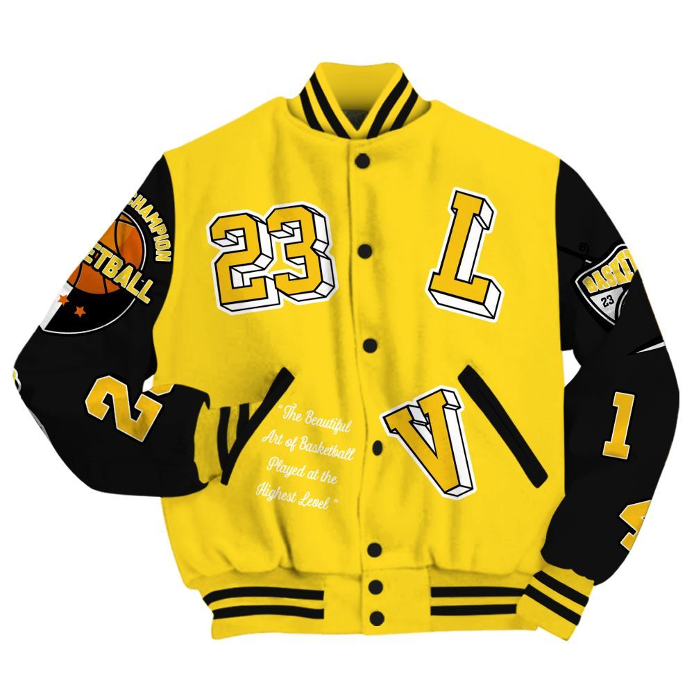 Varsity Jacket To Match Retro Thunder 4s - The GOAT Got Em Streetwear All Over Print