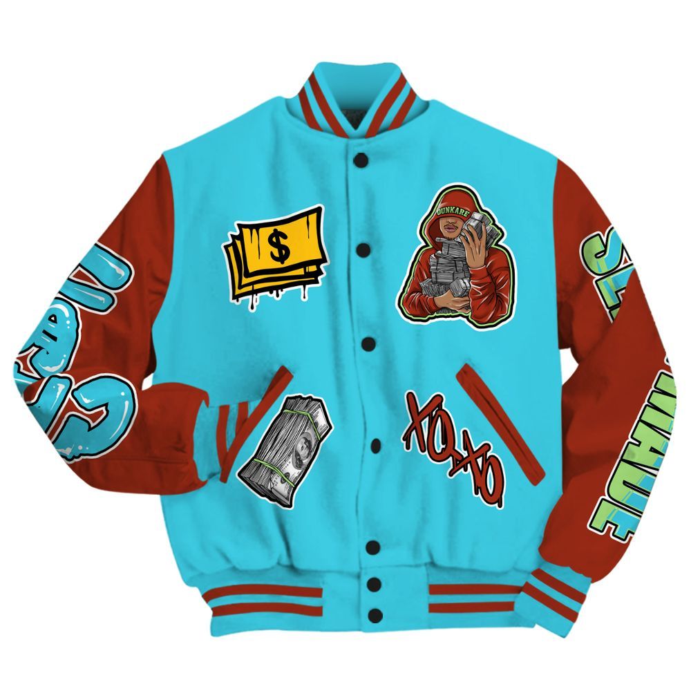 Varsity Jacket To Match SB Dunk Di'Orr Greenwood - Selfmade Unique All Over Print