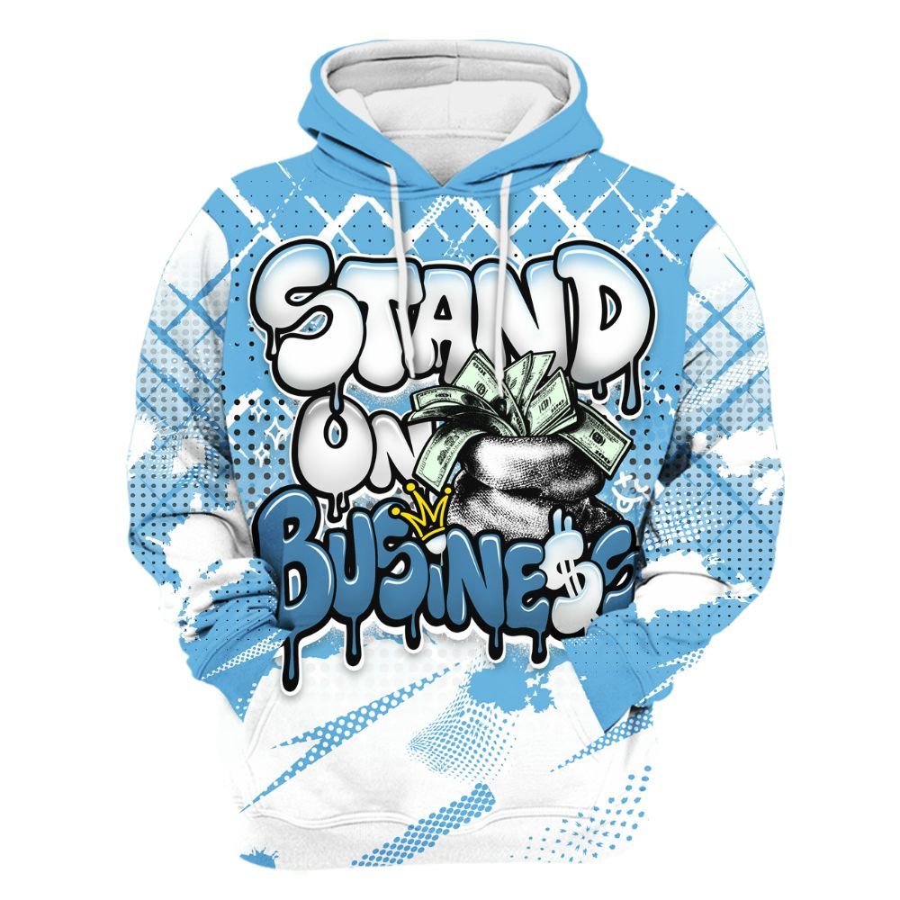 Hoodie To Match Melo 12s - Halftone Stand Business Dripping All Over Print