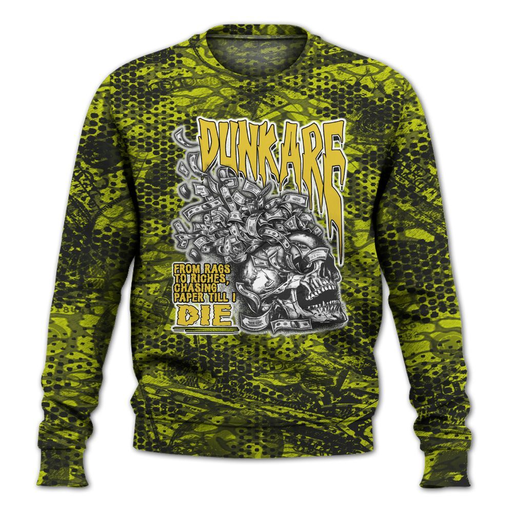 Sweatshirt To Match Dunk Low QS Halloween Skull - From Rags To Riches All Over Print
