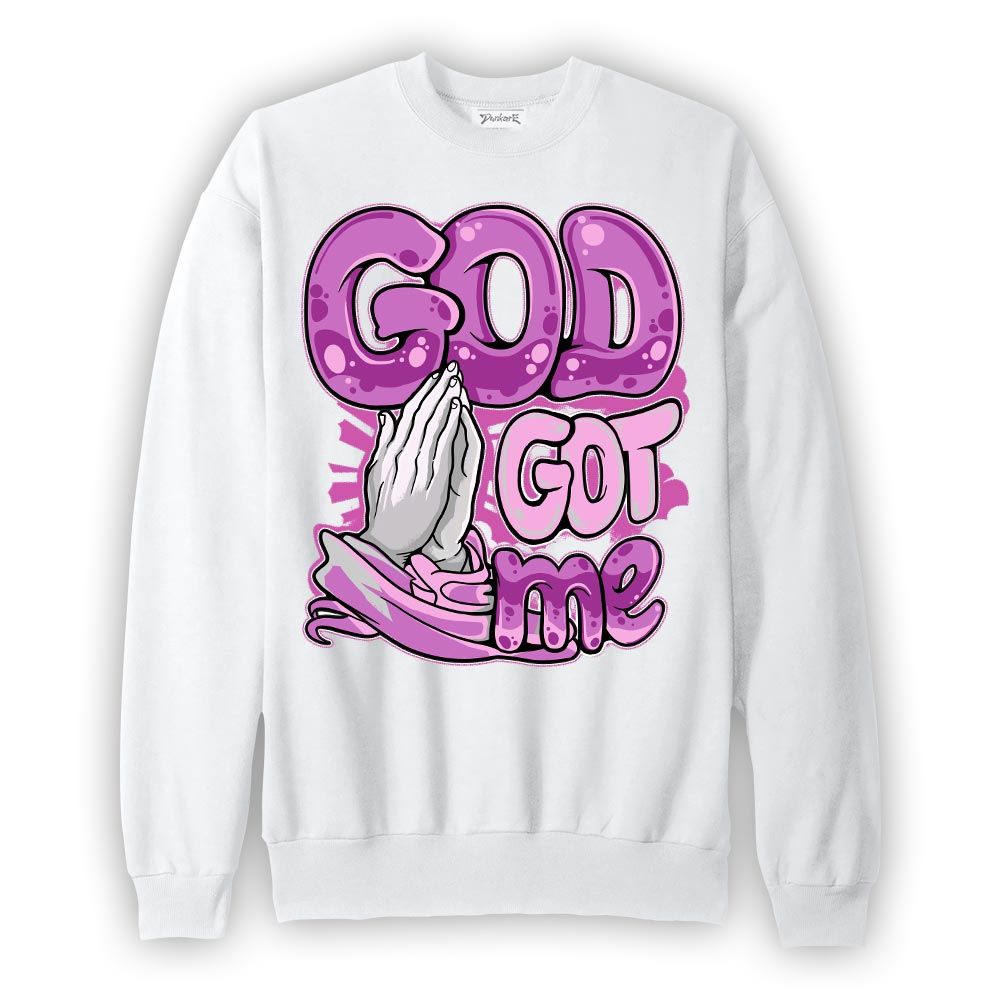 Sweatshirt To match Hyper Violet 4s Sweatshirt - God's Gotten Graphic Graphic