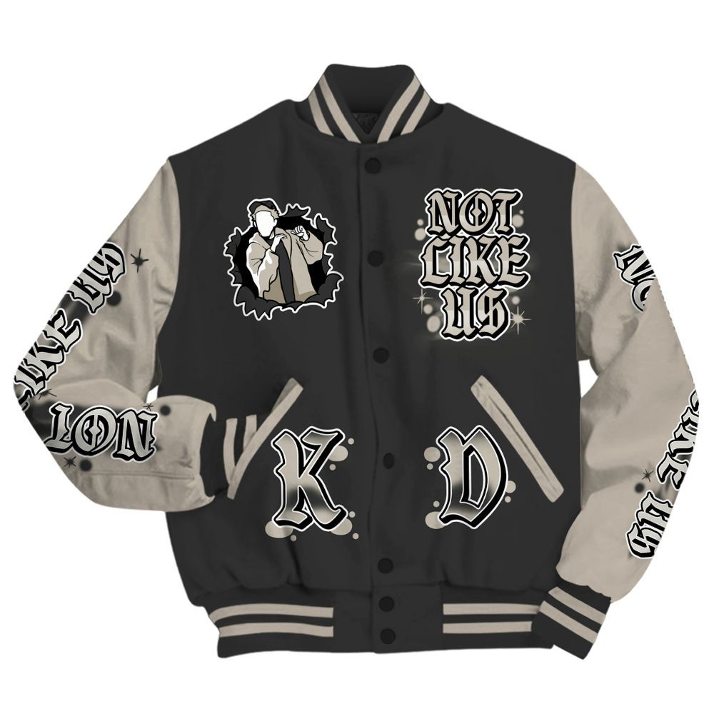 Varsity Jacket To Match RM Light Bone 4s - None Like Us Graphic All Over Print