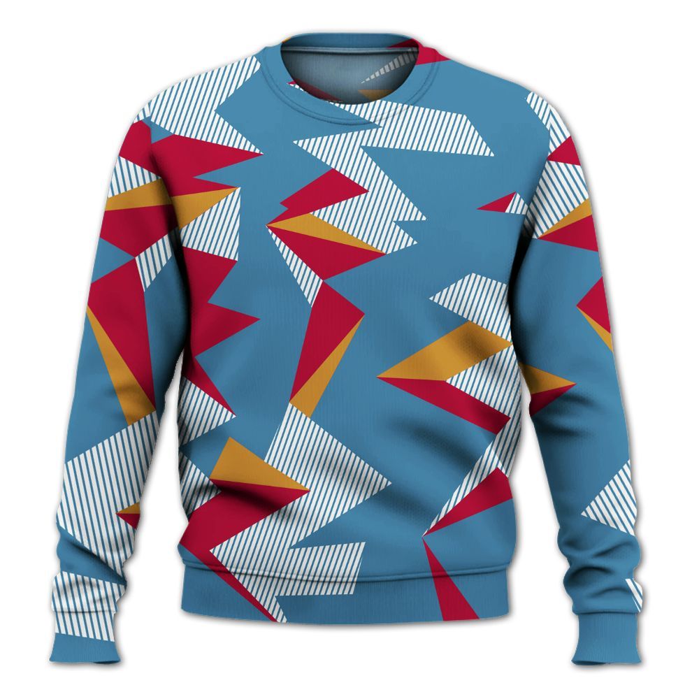 Sweatshirt To Match GS Messy Room 4s - Geometric Camouflage Pattern All Over Print