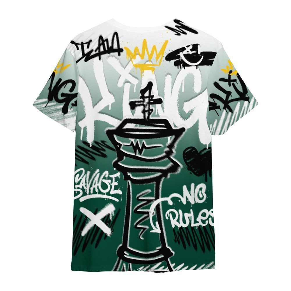 Shirt To Match Oxidized Green 4s - Street King Chess Streetwear All Over Print