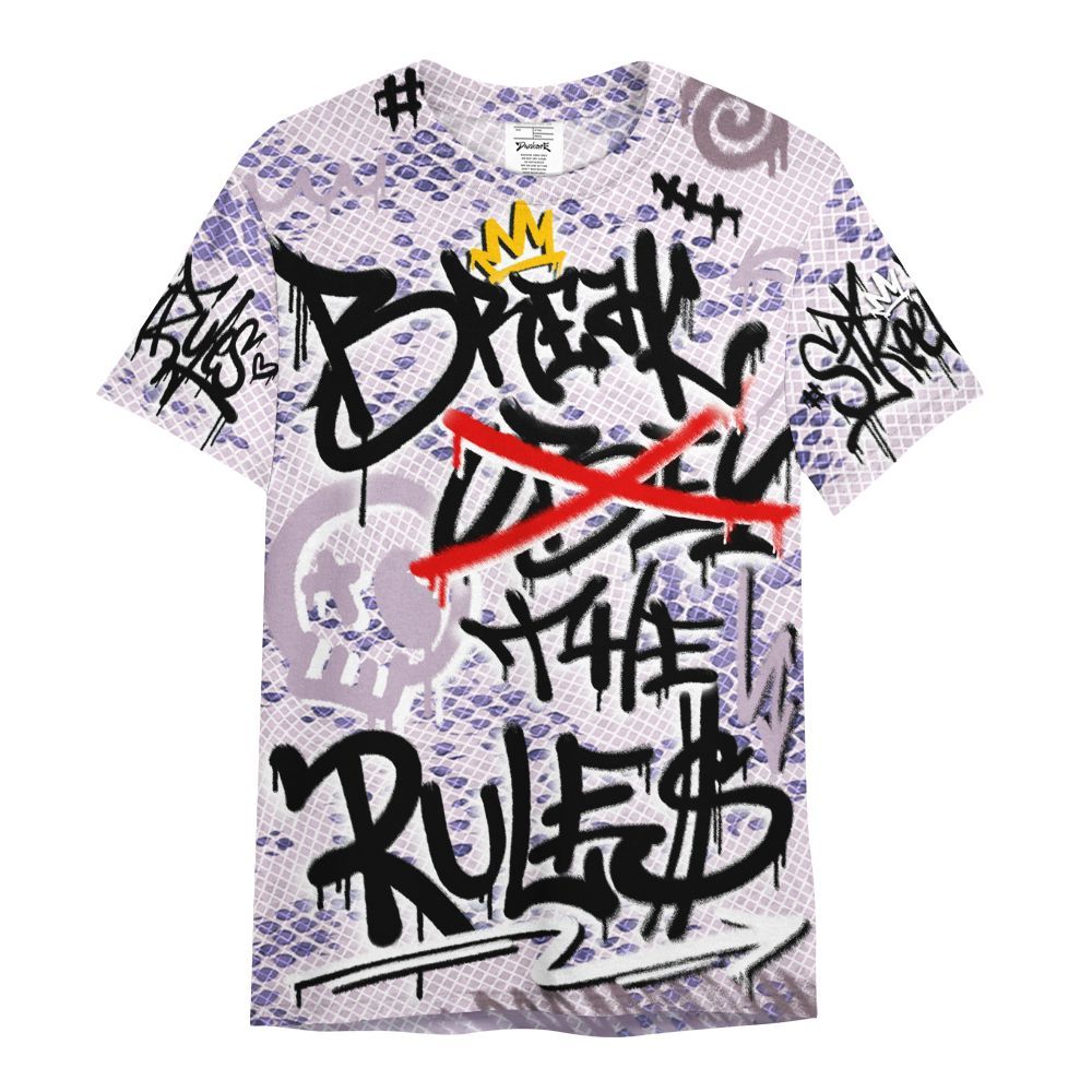 Shirt To Match Air Force 1 Low Purple Snake - Break Rules Streetwear All Over Print