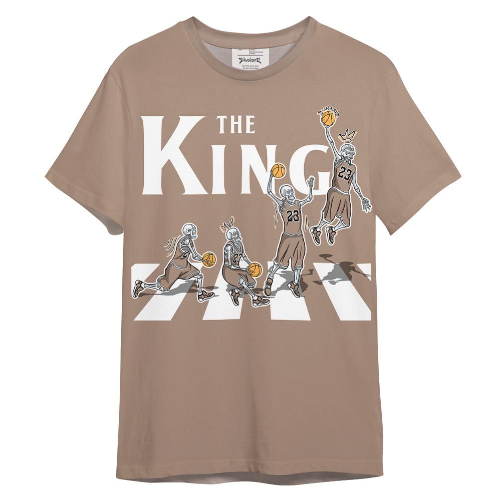Shirt To Match OG Latte 1s - The King Basketball Shirt 3D Graphic Outfit 0705 TCD
