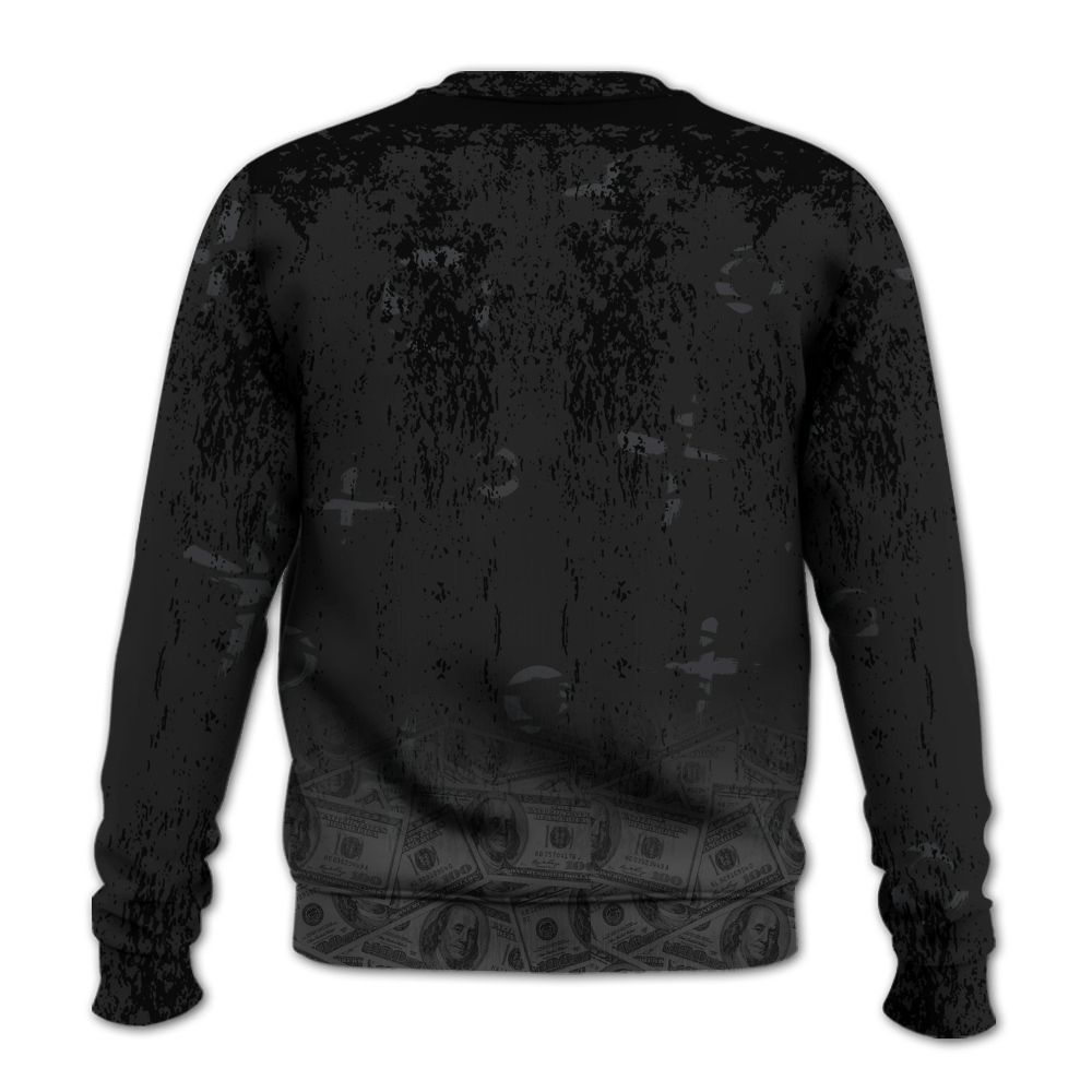 Sweatshirt To Match Black Cat 3s - Selfmade Unique Drip All Over Print