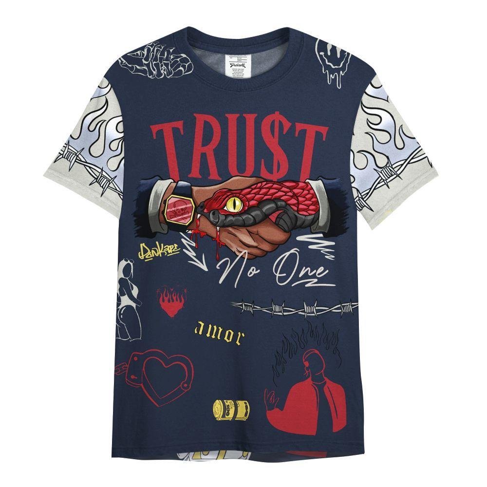 Shirt To Match Dunk Low COJP What The 2024 - Snake Trust No One All Over Print