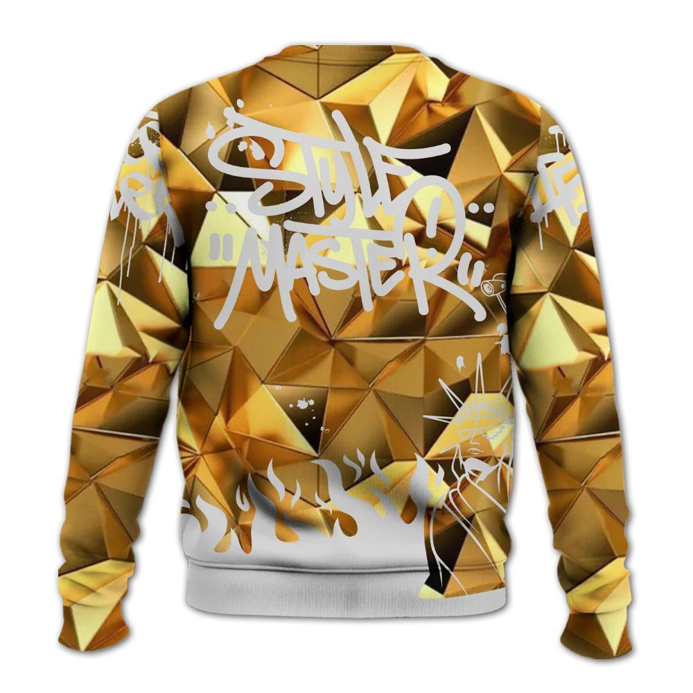 Sweatshirt To Match NET Gold 4s - Graphic Fck Around Find Out All Over Print