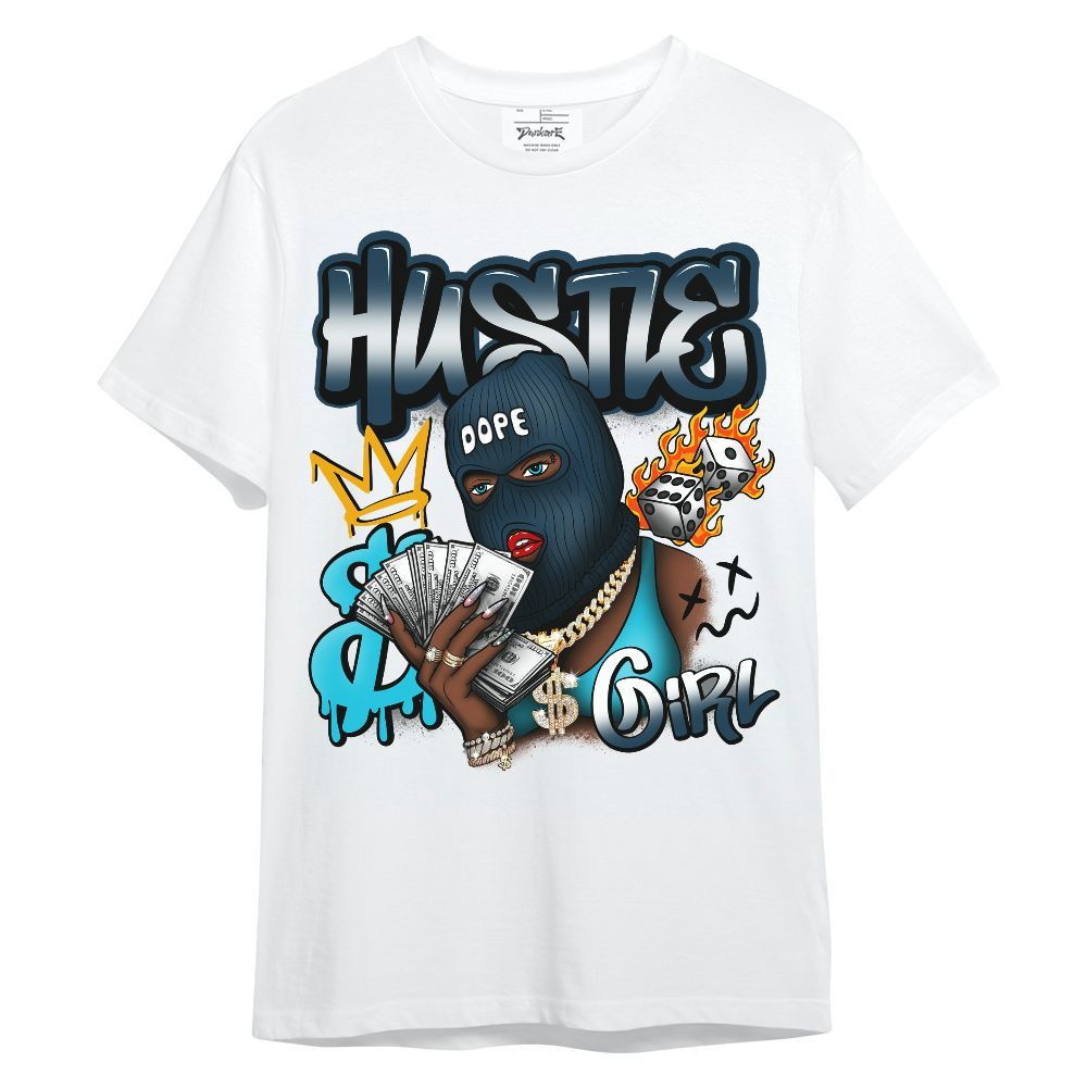 Shirt To Match Air Navy Baltic Blue - Money Hustles Girl Streetwear Unisex Shirt