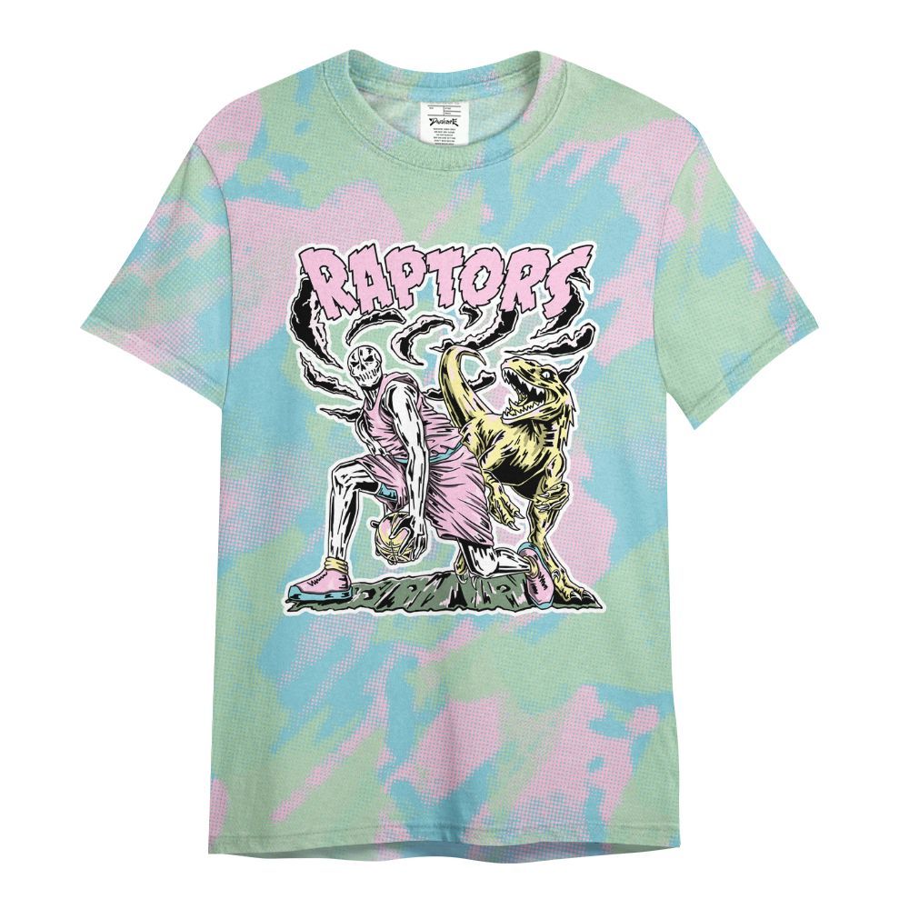 Shirt To Match SB Dunk Low Visty - Raptors Skeleton Abstract Halftone All Over Print