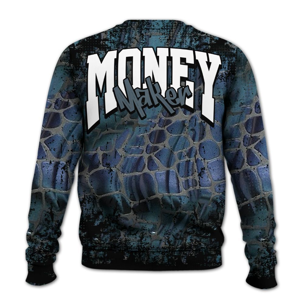 Sweatshirt To Match Air Foamposite Kazuya Mishima - Move In Silence Money Street Retro All Over Print