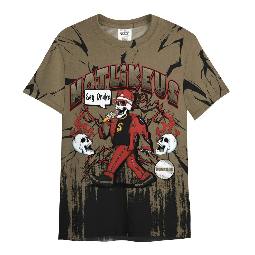 Shirt To Match Olive 9s - Don't Like Us All Over Print