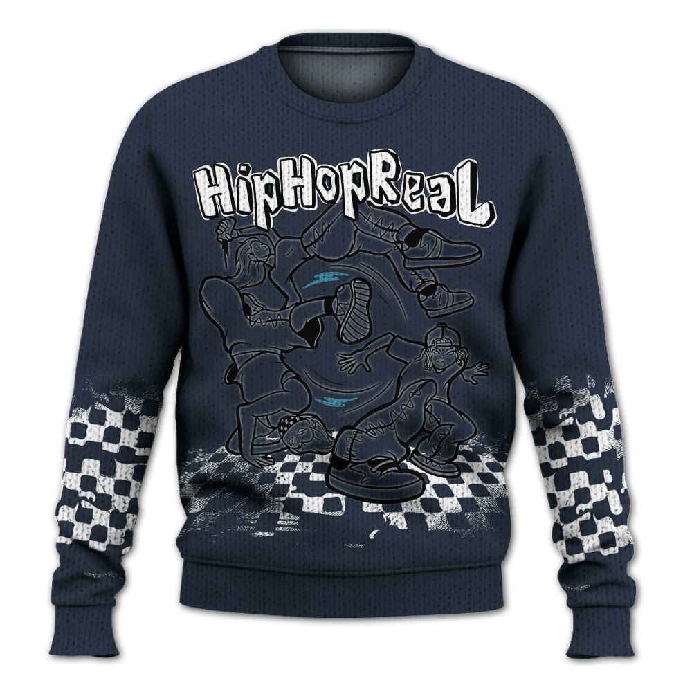 Knitted Sweater To Match Retro Obsidian 13s - Feel Life Street Style