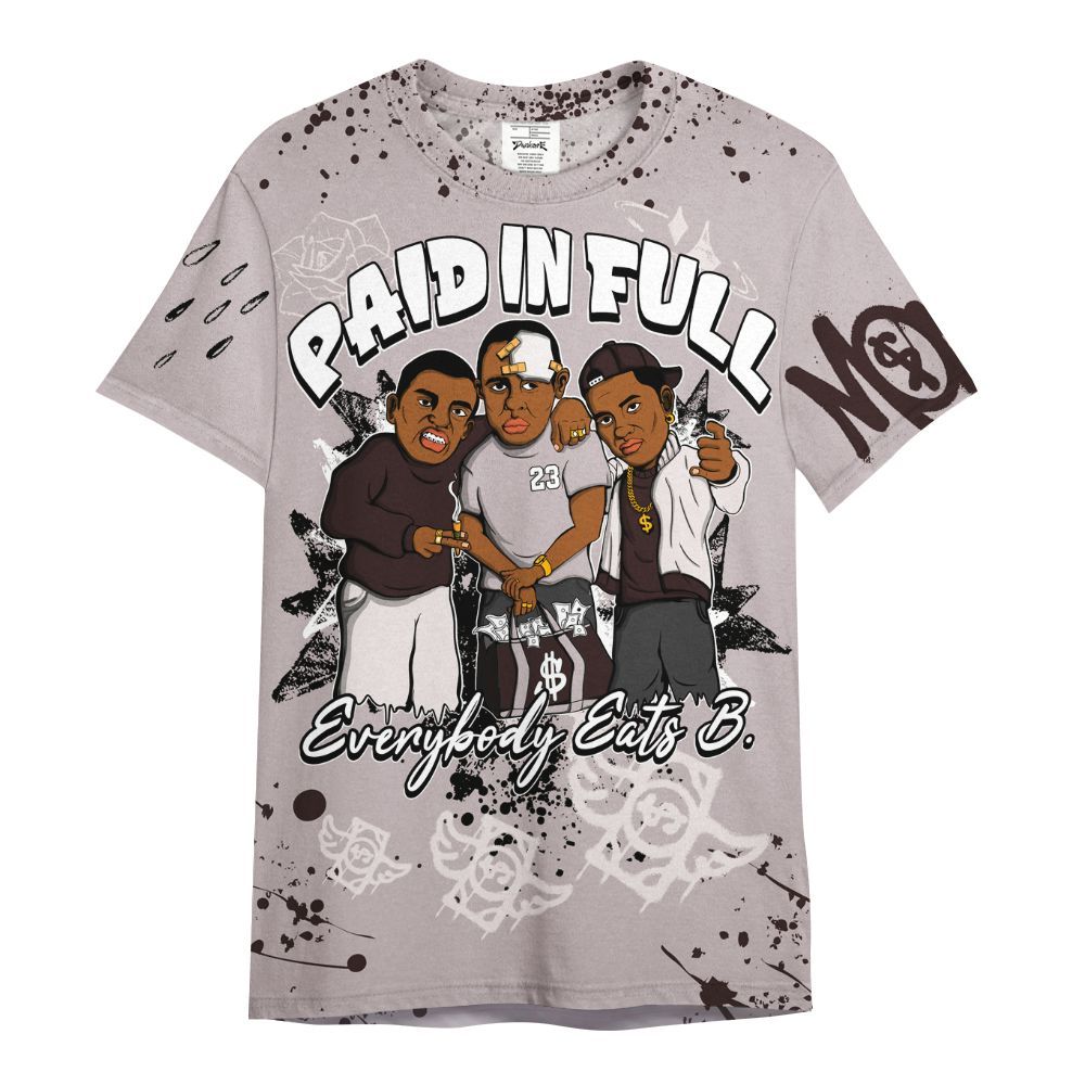 Shirt To Match AMM Air Smokey Mauve 6s - Everybody Paid In Full Crayon All Over Print