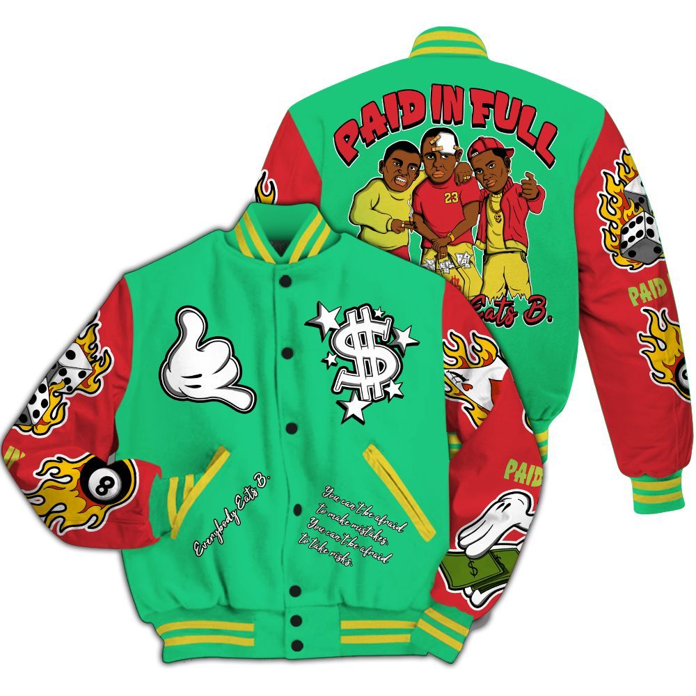 Varsity Jacket To Match Ja 3 Jurassic Park Explorer - Everybody Paid In Full Graphic All Over Print
