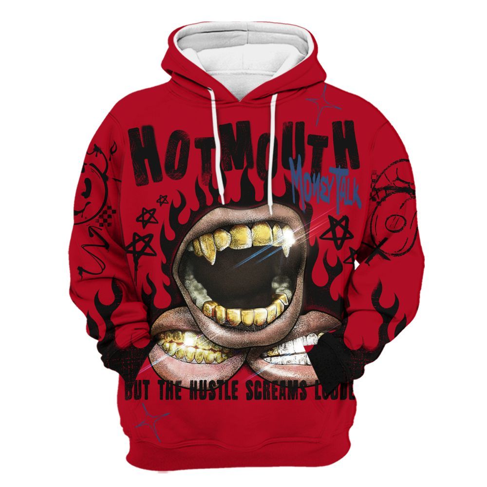 Hoodie To Match Air Griffey Max Black Red Navy Blue 1s - Mouth Burning Street Style All Over Print