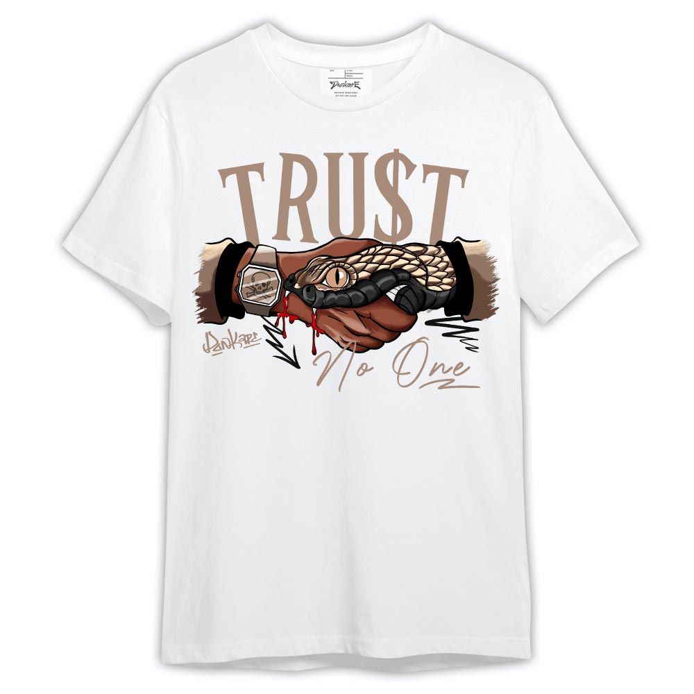 Shirt To Match T-Shirt Snake Trust No One, OG Latte 1s T-- To Match Sneaker OG Latte 1s 2304 NCT