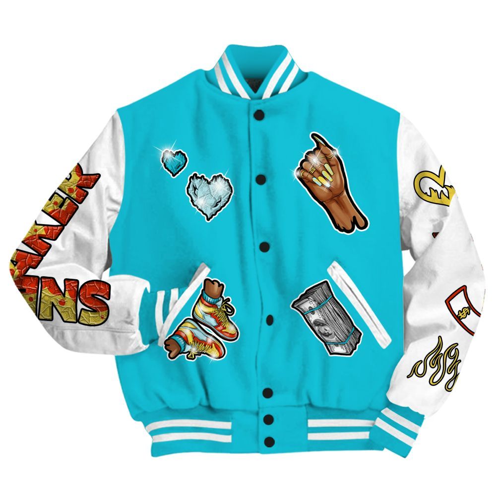 Varsity Jacket To Match Dunk Low KD 17 N7 - Sneakerz Girlz All Over Print