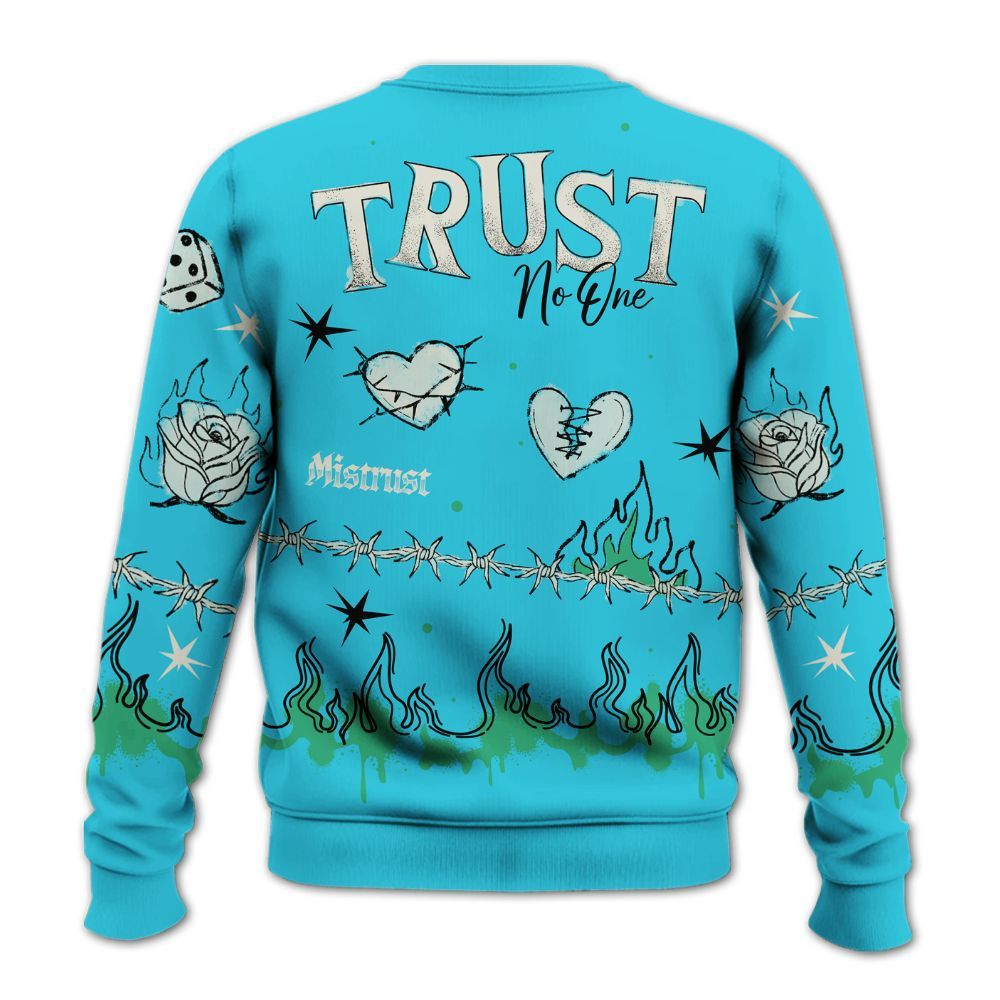 Sweatshirt To Match Dunk Chunky Dunky - Trust No One Snake-Bite Doodle Crayon All Over Print