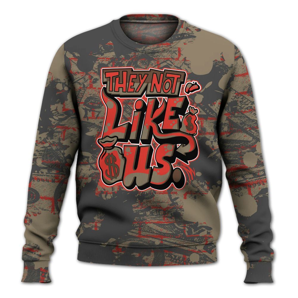 Sweatshirt To Match Olive 9s - Dislike Us Graphic Street Art All Over Print