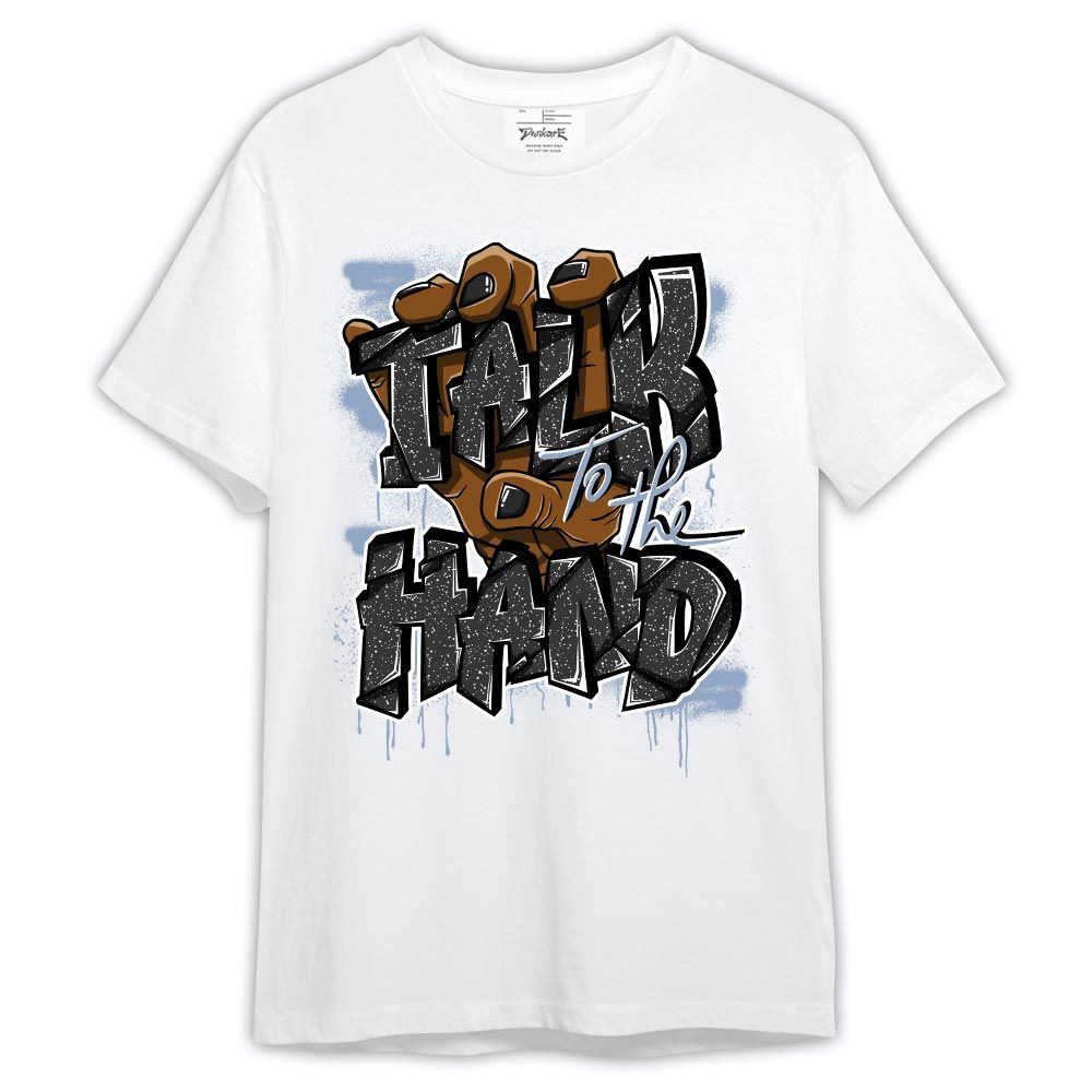 Shirt To Match Reverse Black White 6s - Talk To The Hand Spray Shirt Outfit