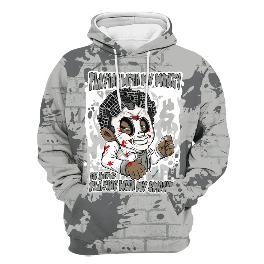 Hoodie To Match Retro Wet Cement 4s - Playing With My Money Graphic Halloween All Over Print