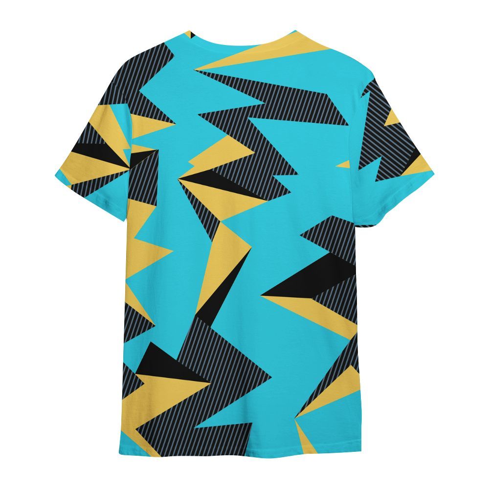 Shirt To Match Retro Gamma Blue 11s - Geometric Camouflage Pattern All Over Print