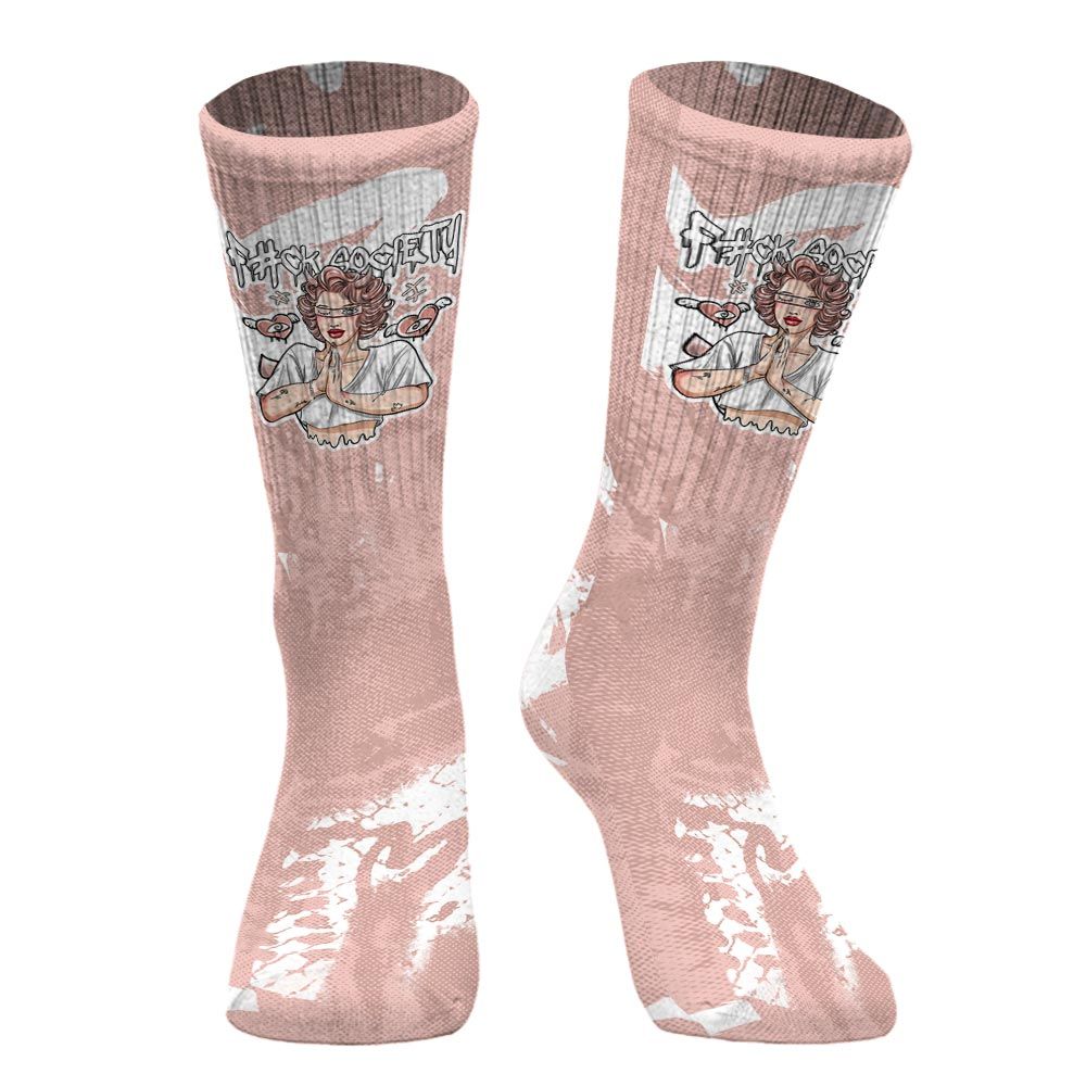 Sock To Match Low Legend Pink 11s - F#ck Xociety