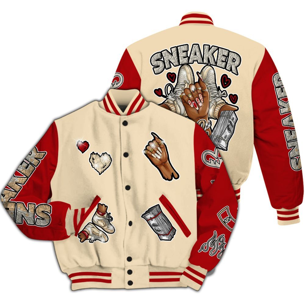 Varsity Jacket To Match Dunk Low Strawberry Waffle - Sneakerz Girlz All Over Print