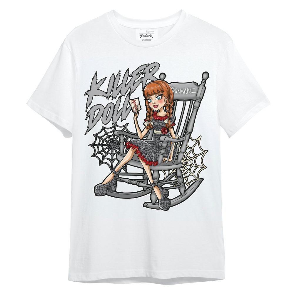 Shirt To Match Cement Grey 3s - Killer Doll-A Halloween Unisex Shirt