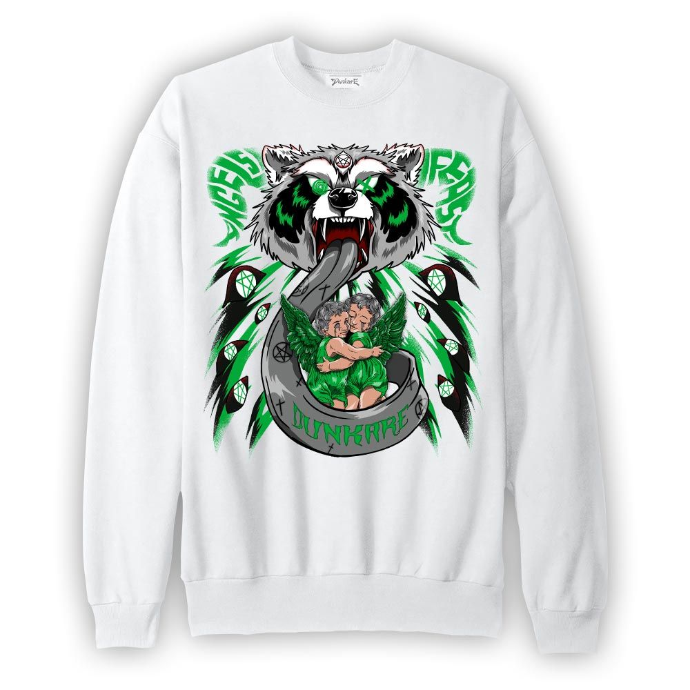 Sweatshirt To match Sweatshirt Angels Feast Raccoon, Lucky Green 5s, To Match Sneaker Lucky Green 5s DNY