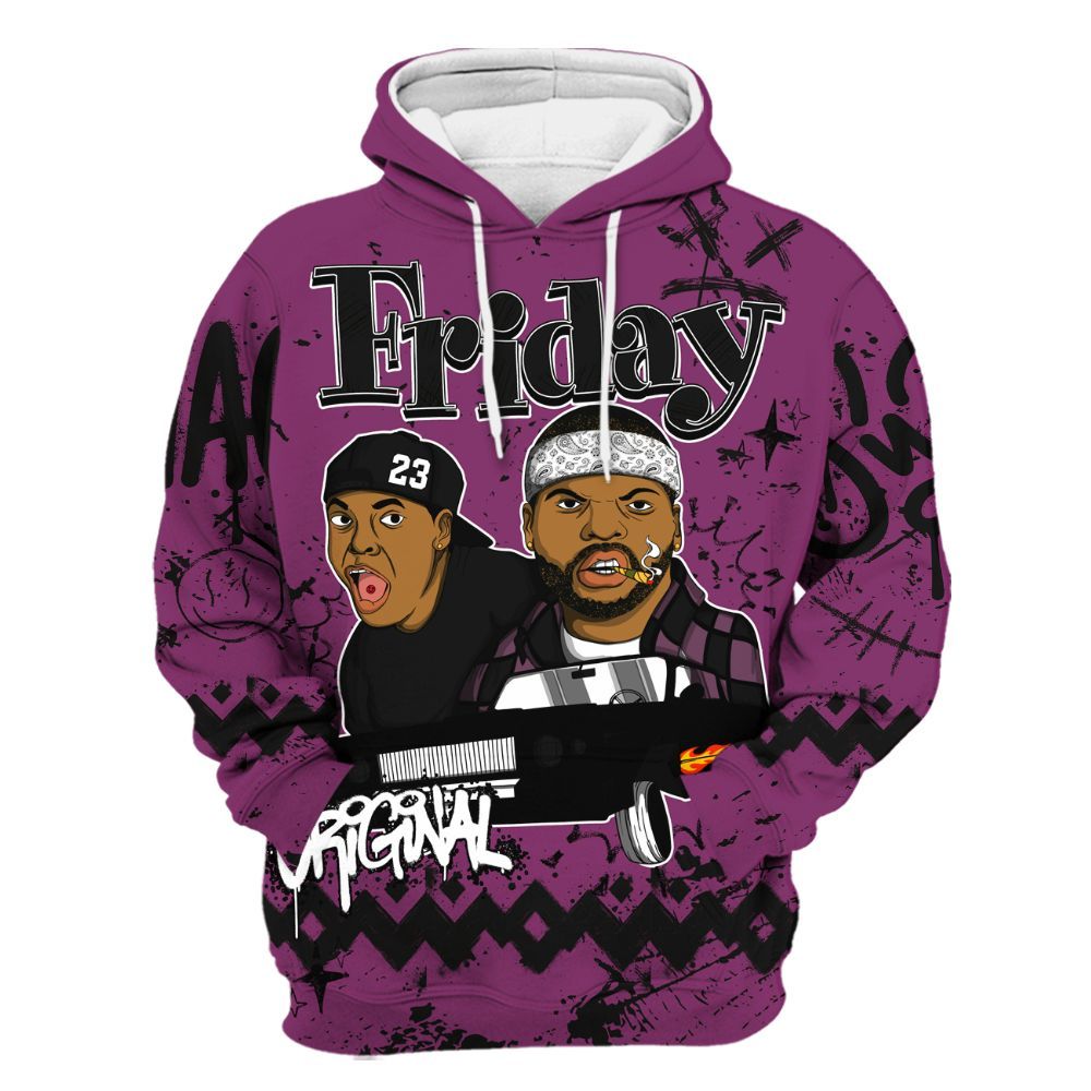 Hoodie To Match Air Max Sunder Gore Tex Bold Berry - Friday Sneaker Crayon All Over Print