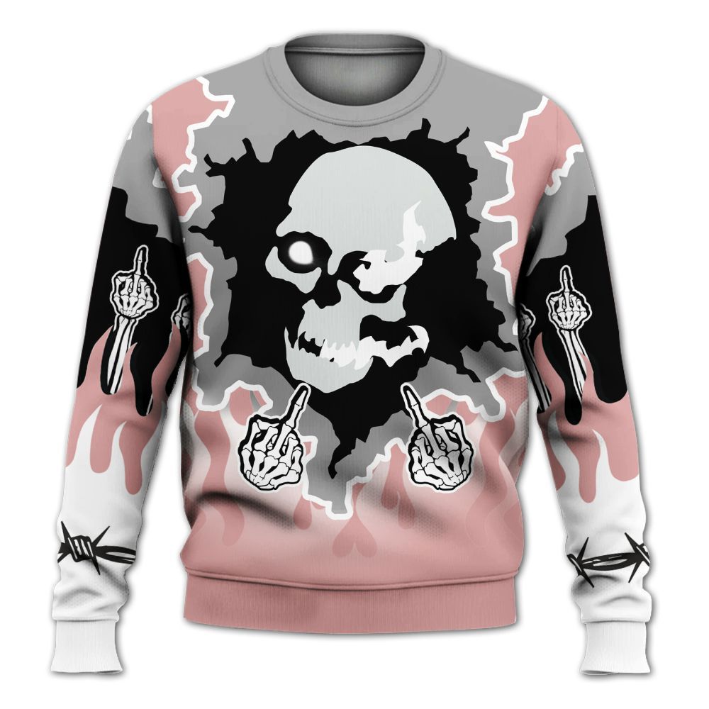 Sweatshirt To Match Red Stardust 3s - F Around Find Out Graphic Trapped All Over Print