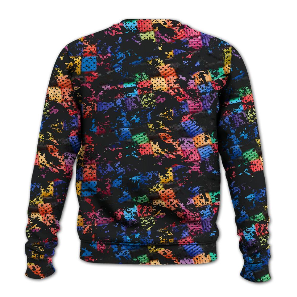 Sweatshirt To Match Air Rainbow Weave - Show Me The Money Retro All Over Print