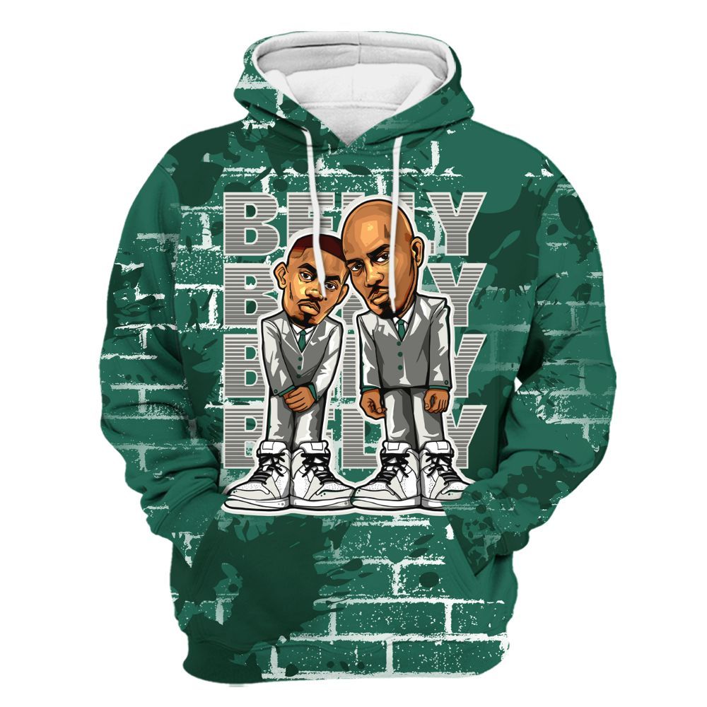 Hoodie To Match Oxidized Green 4s - Belly Sneakers Graphic Halloween All Over Print