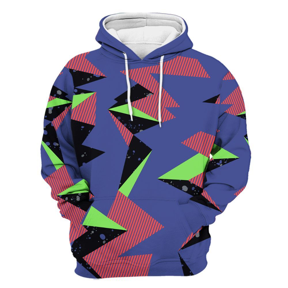 Hoodie To Match KD 4 Nerf - Geometric Camouflage Pattern All Over Print