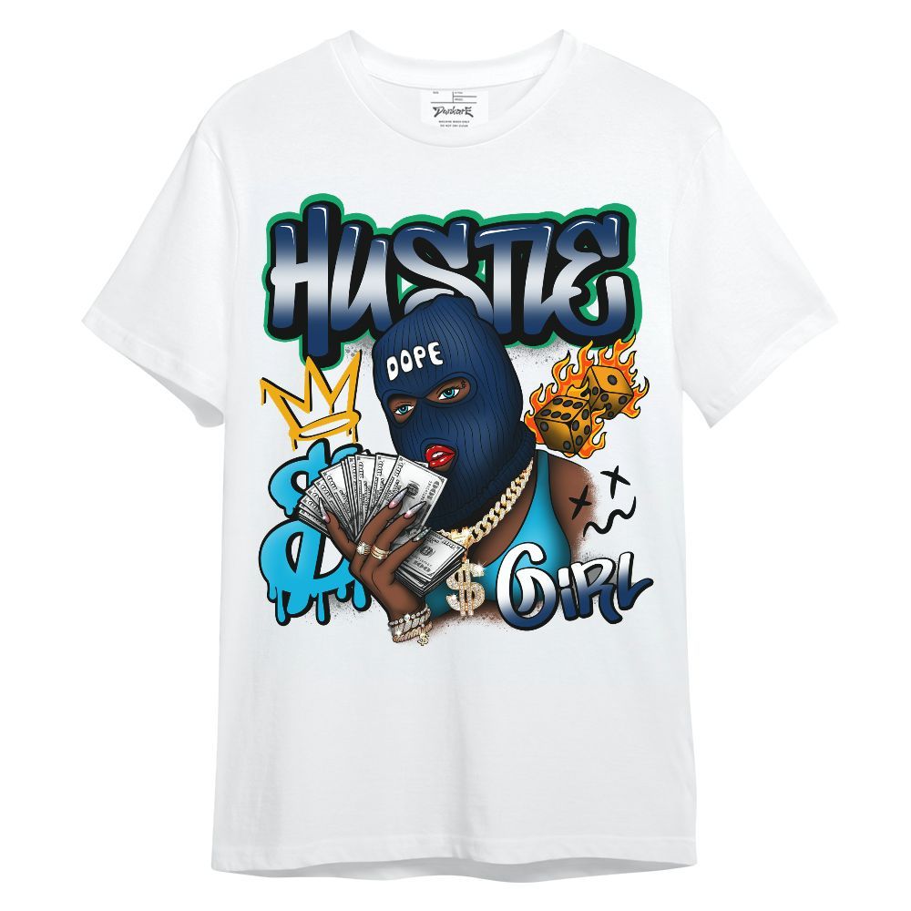 Shirt To Match Dunk Low GS Electric Algae - Money Hustles Girl Streetwear Unisex Shirt