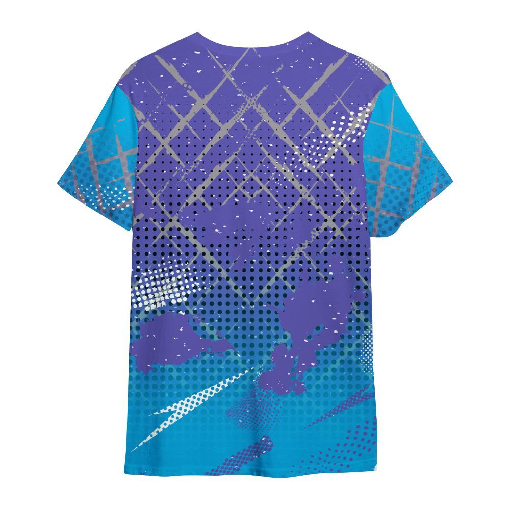 Shirt To Match Retro Aqua 8s - Halftone Stand Business Dripping All Over Print