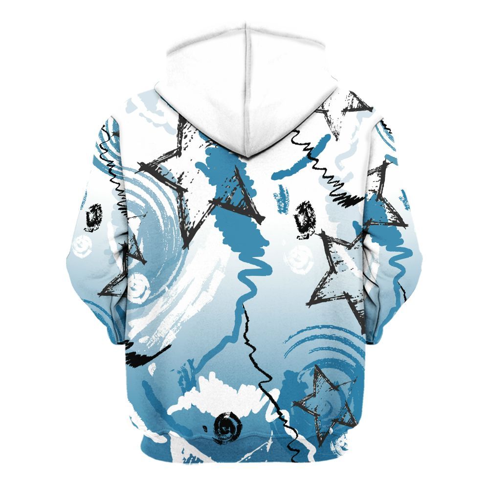 Hoodie To Match High OG UNC Reimagined 1s - Grind Shine Later Drip All Over Print