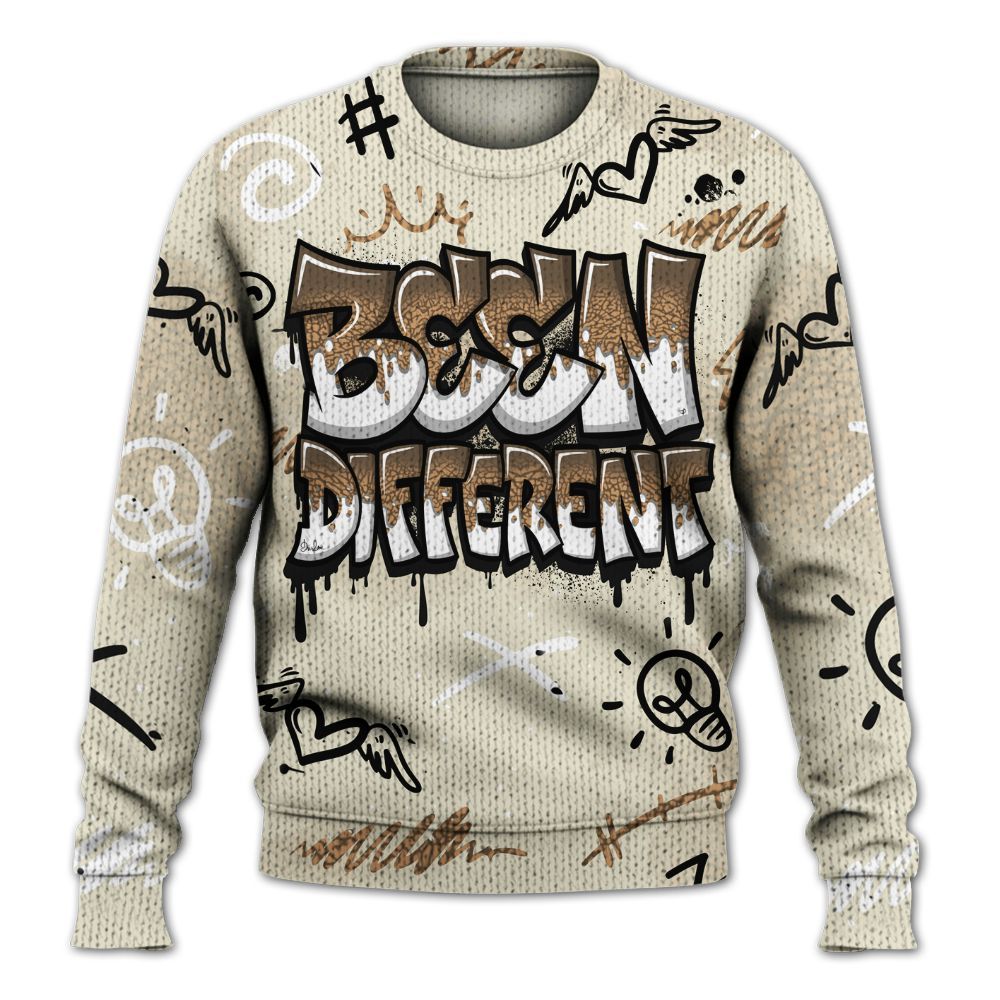 Knitted Sweater To Match Orewood Brown 3s - Drip Been Di2ferent