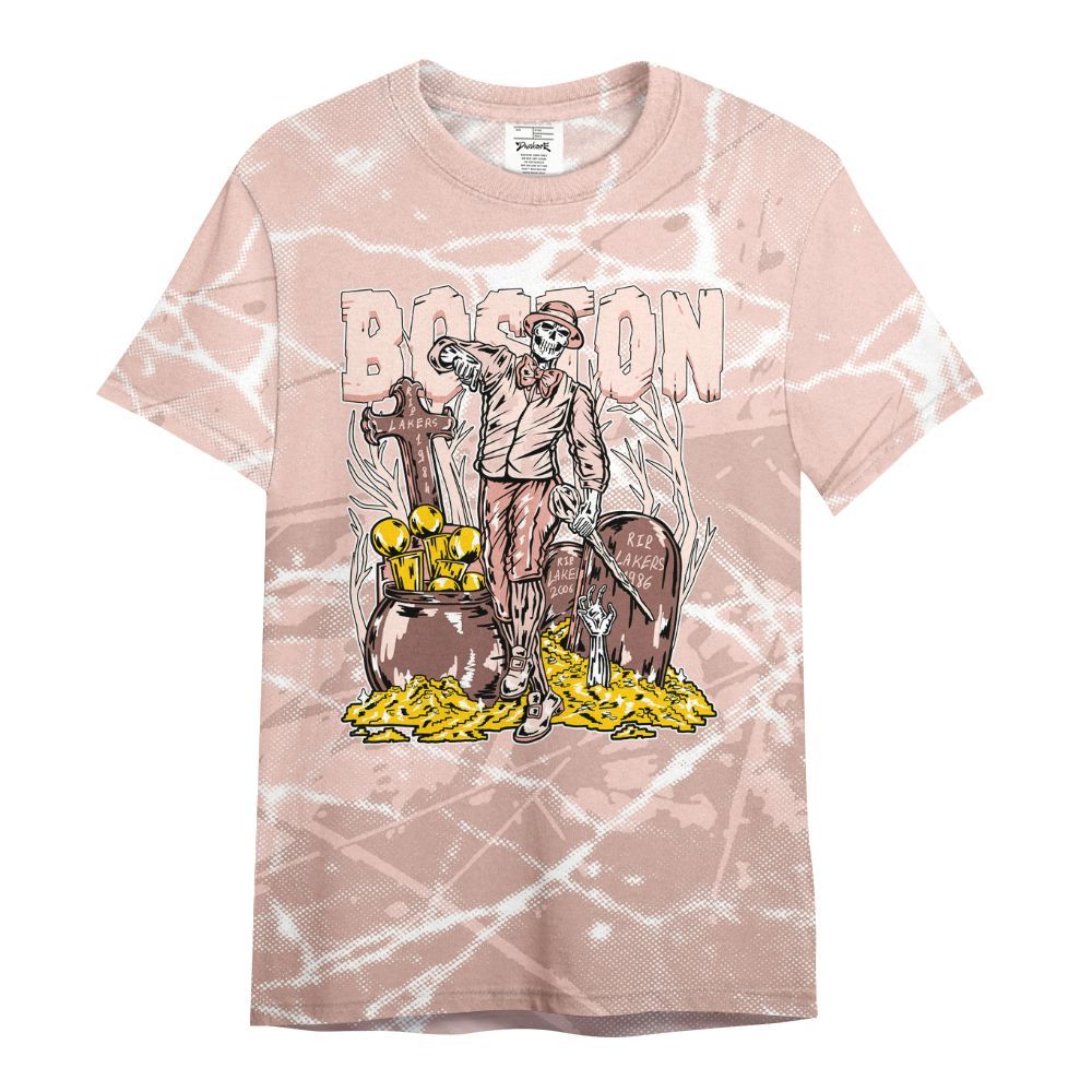 Shirt To Match Low Legend Pink 11s - Goldrush Skeleton Profound All Over Print