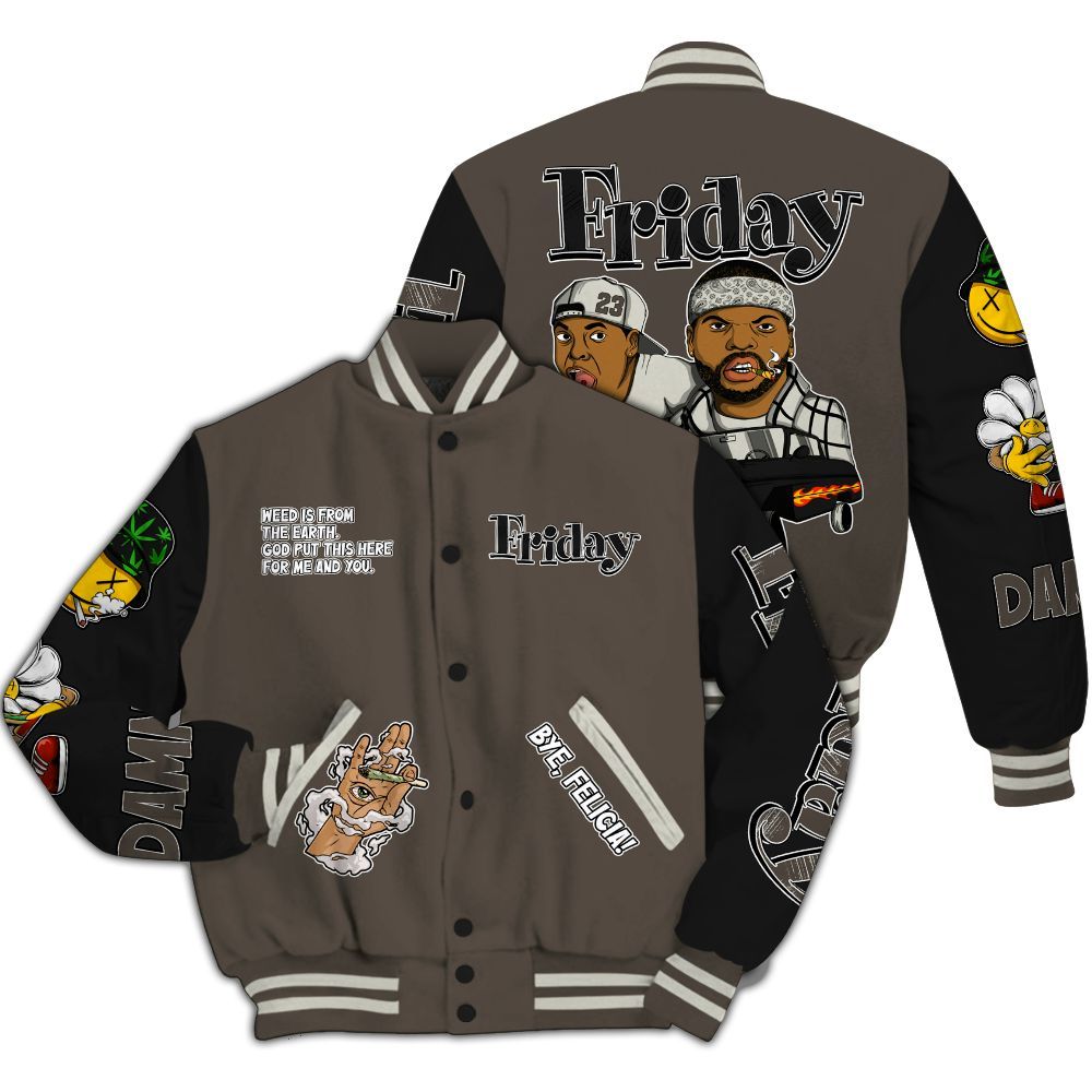 Varsity Jacket To Match Cave Stone 4s - Friday Sneaker Stress Style All Over Print