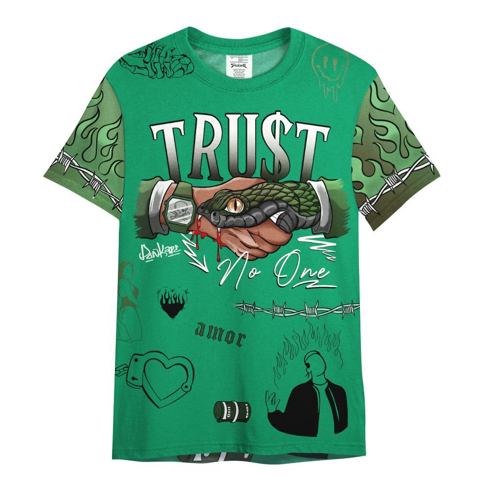 Shirt To Match Foamposite Pro Pine Green 2025 - Snake Trust No One All Over Print