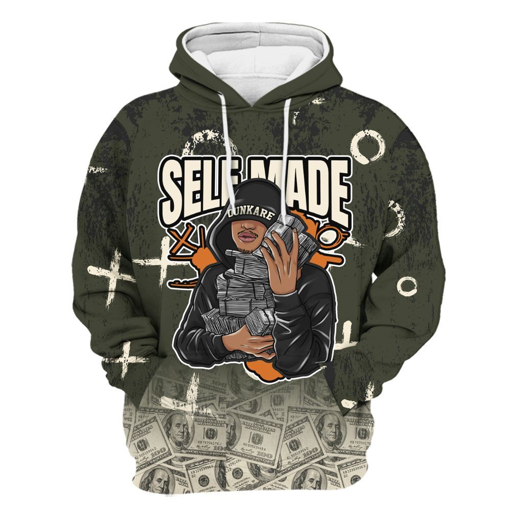 Hoodie To Match Retro Undefeated 4s - Selfmade Unique Grunge All Over Print