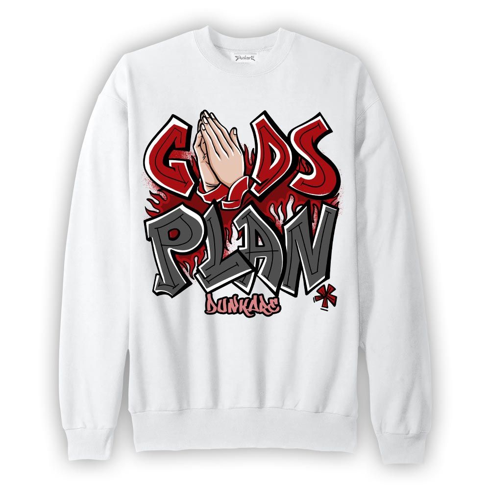 Sweatshirt To match Red Taxi 12s Sweatshirt - Gods Plan Graffiti Graphic