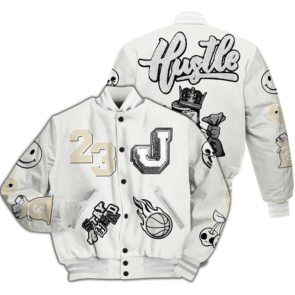 Varsity Jacket To Match Grand Finale 11s - Hustles Money Number 23 All Over Print